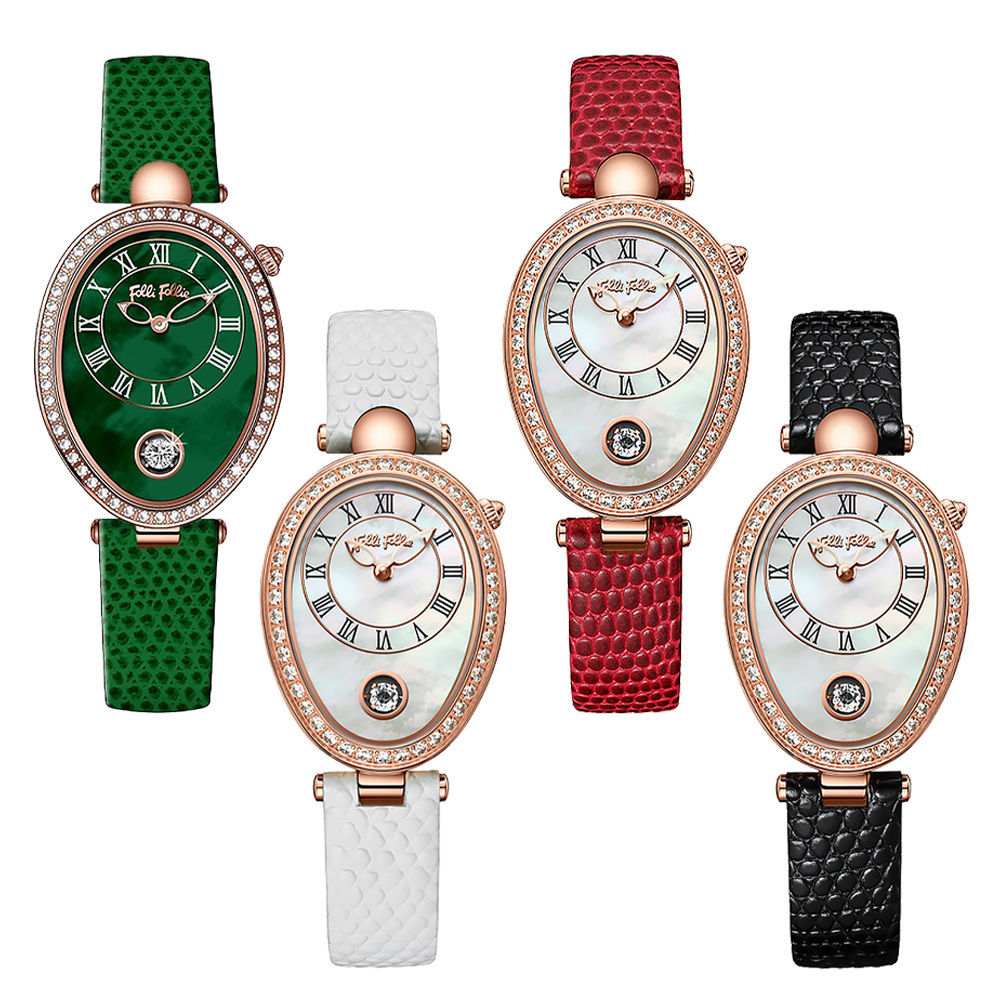 【Folli Follie 芙麗芙麗】WF22B001GPE WF22B001WPE 唯美優雅 跳動鋯鑽 珍珠母貝 女錶 手錶 永恆之輪 阿芙蘿黛蒂 淑女