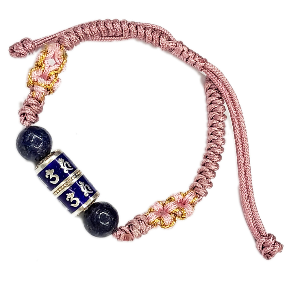 轉經輪{純銀}藍 中國結手鍊【十方】151591