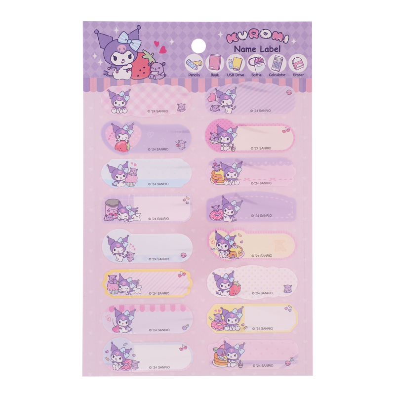 Kuromi 姓名貼紙 9-5302-54
