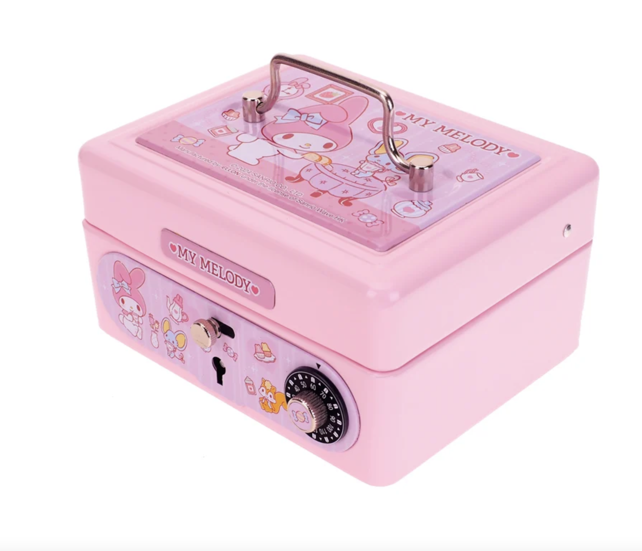 My Melody 夾萬連密碼鎖及鎖匙-細 9-6545-26