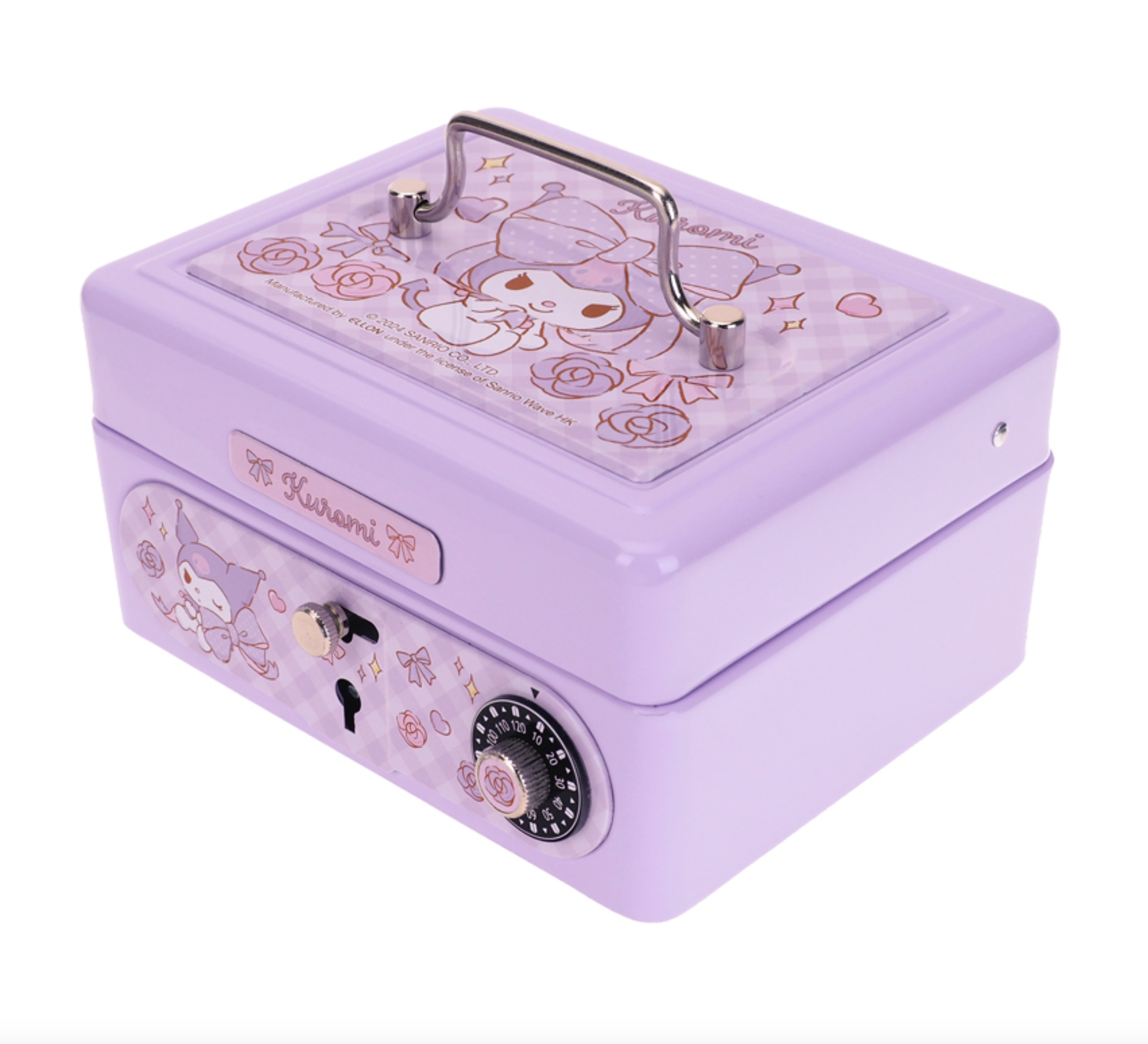 Kuromi 夾萬連密碼鎖及鎖匙-細 9-6545-27