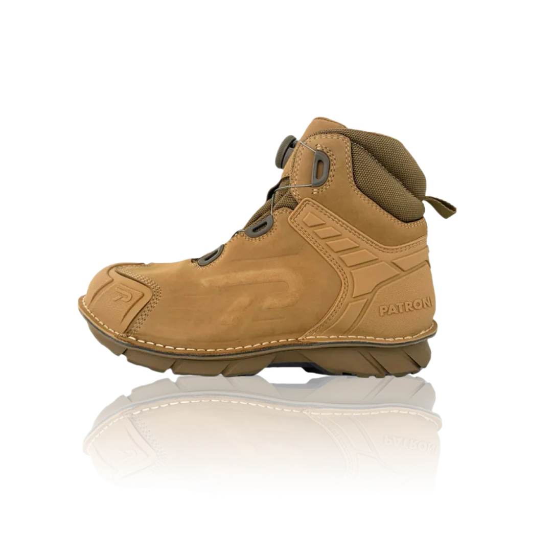 PATRONI 戰神靴 SF2307BRN SD防水快旋鈕抗靜電安全鞋
