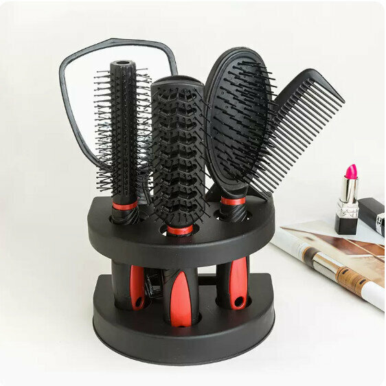 New home comb set (five-piece set [red])