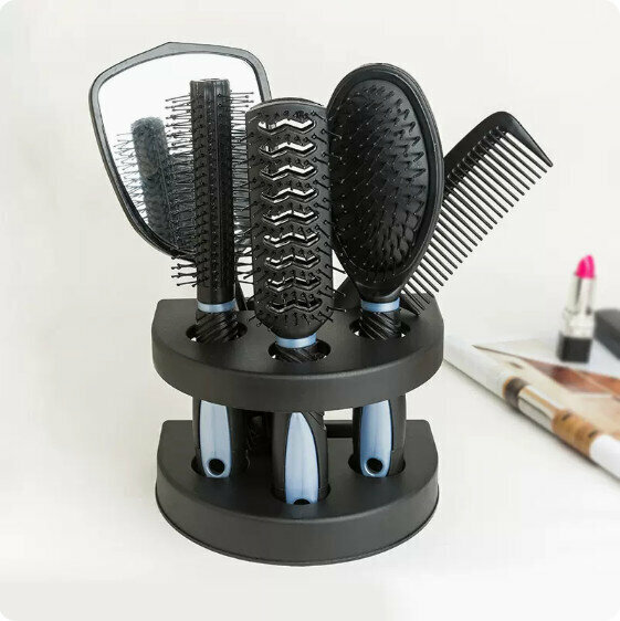 New home comb set (five-piece set [blue])