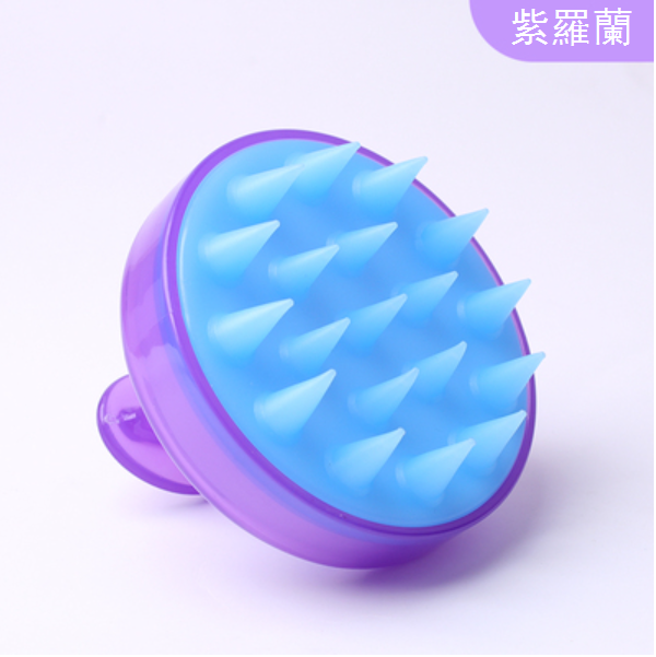 New silicone shampoo brush (color: purple)
