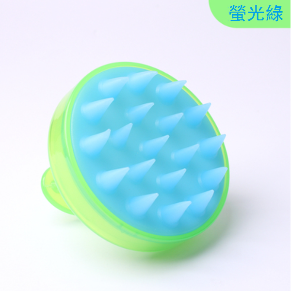 New silicone shampoo brush (color: green)