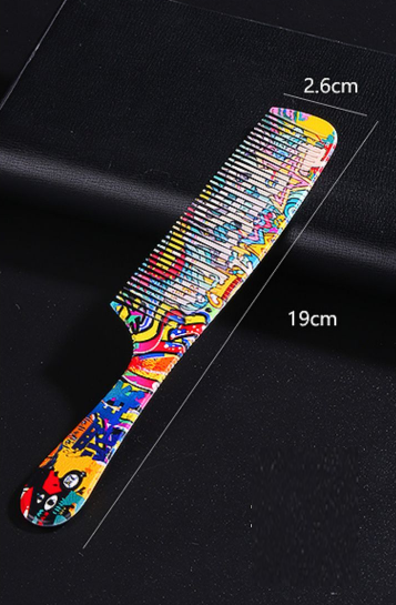 New Japanese style personalized painted comb (Xiao Pingguo comb) (size: 19*2.6cm)