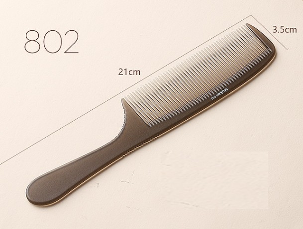 New Japanese style amber gray hair cutting comb (Big Apple comb 802) (size: 21*3.5cm)