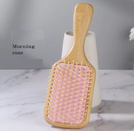 New bamboo air bag air cushion massage comb (pink and generous) (size: 24.5*8.5cm)