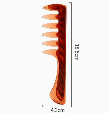 New retro oil comb (long handle wide tooth comb) (size: 18.5*4.3cm)