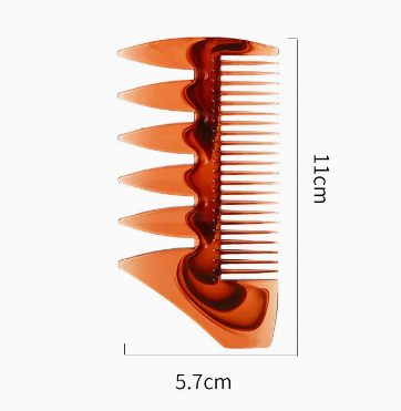New retro oil comb (hand comb) (size: 11*5.7cm)