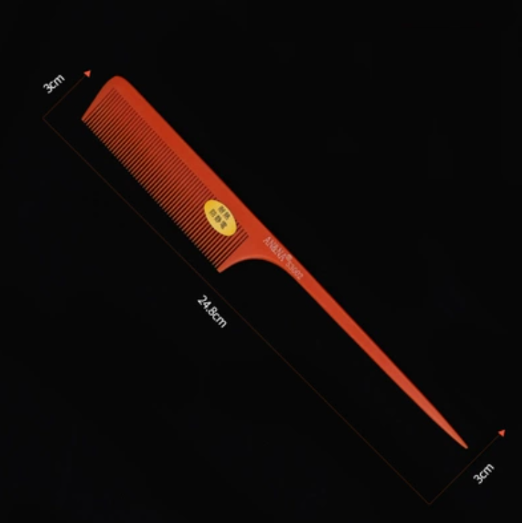 New fashionable hairdressing electrostatic ultra-thin comb with pointed tail shape and long comb (01 model)