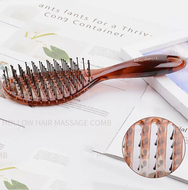 New amber air cushion comb (amber hollow massage comb)