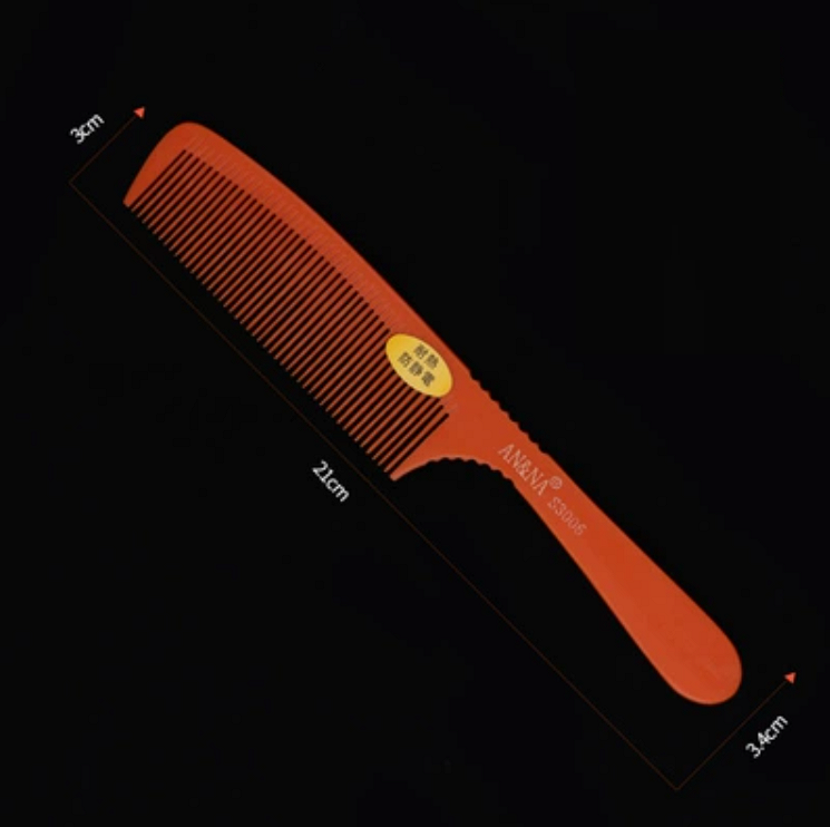 New fashionable hairdressing electrostatic ultra-thin comb with pointed tail shape and long comb (model 05)