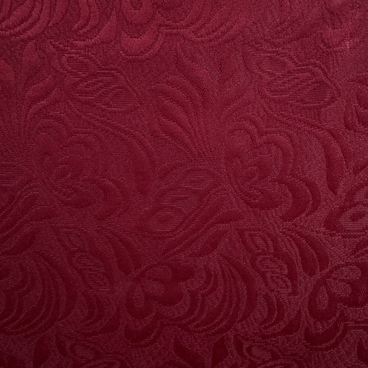 No.15緹花布酒紅色蝴蝶寬幅150cm