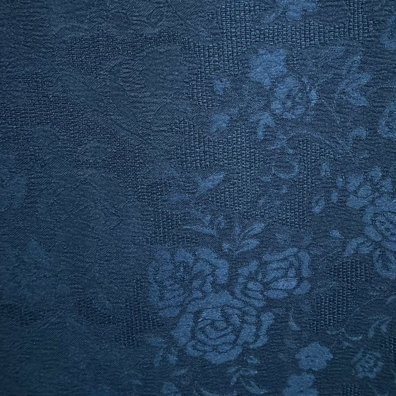 No.14緹花布藍色花朵寬幅160cm