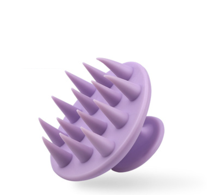 New style shampoo and anti-itch scratching brush, hair shampoo comb (purple)