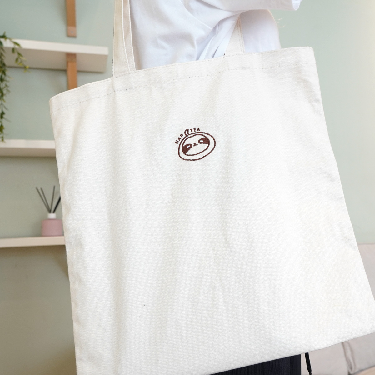 再睡5分鐘-帆布袋-小咖