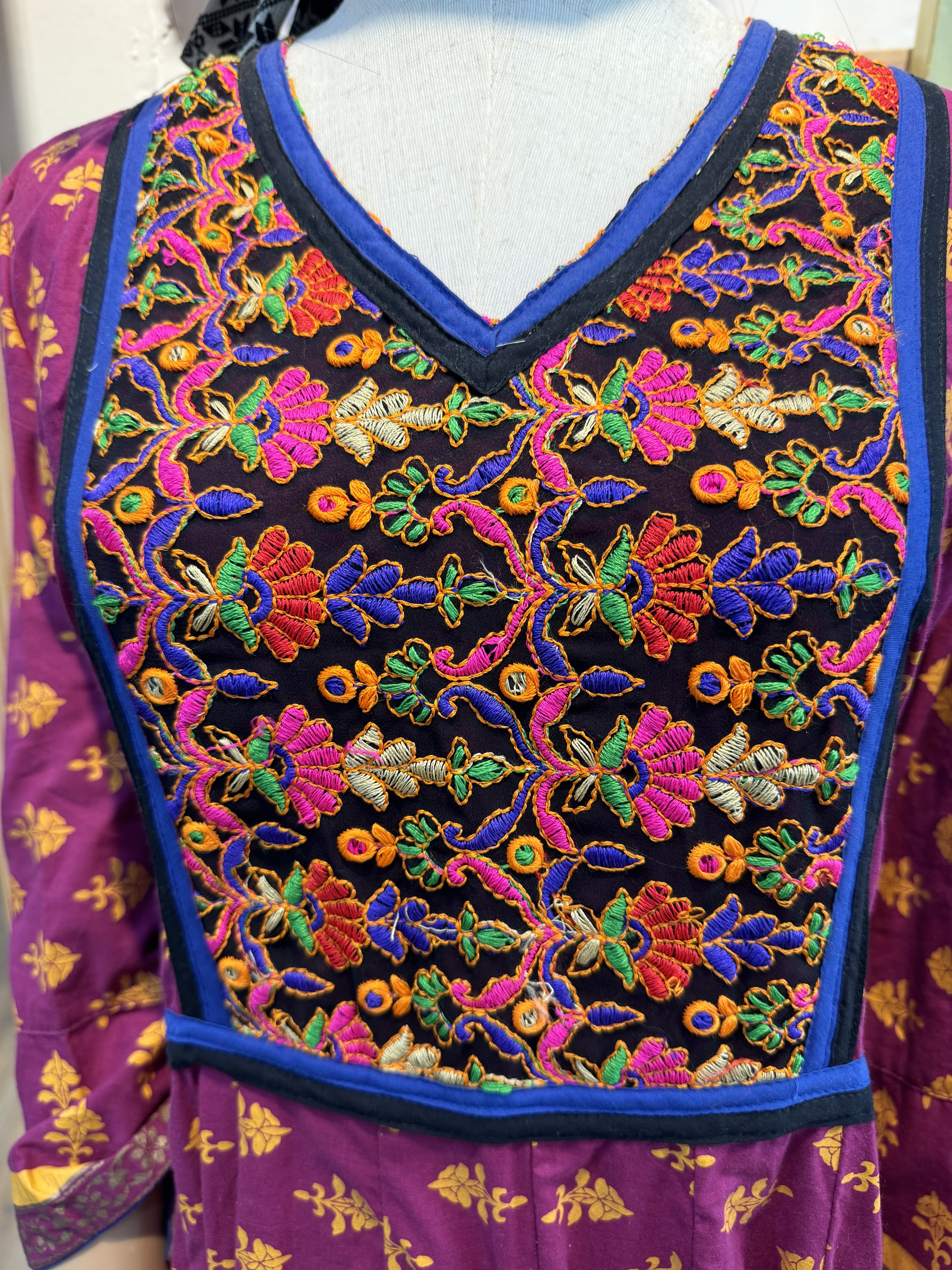 印度手工刺繡長洋裝.尺寸S 總長135