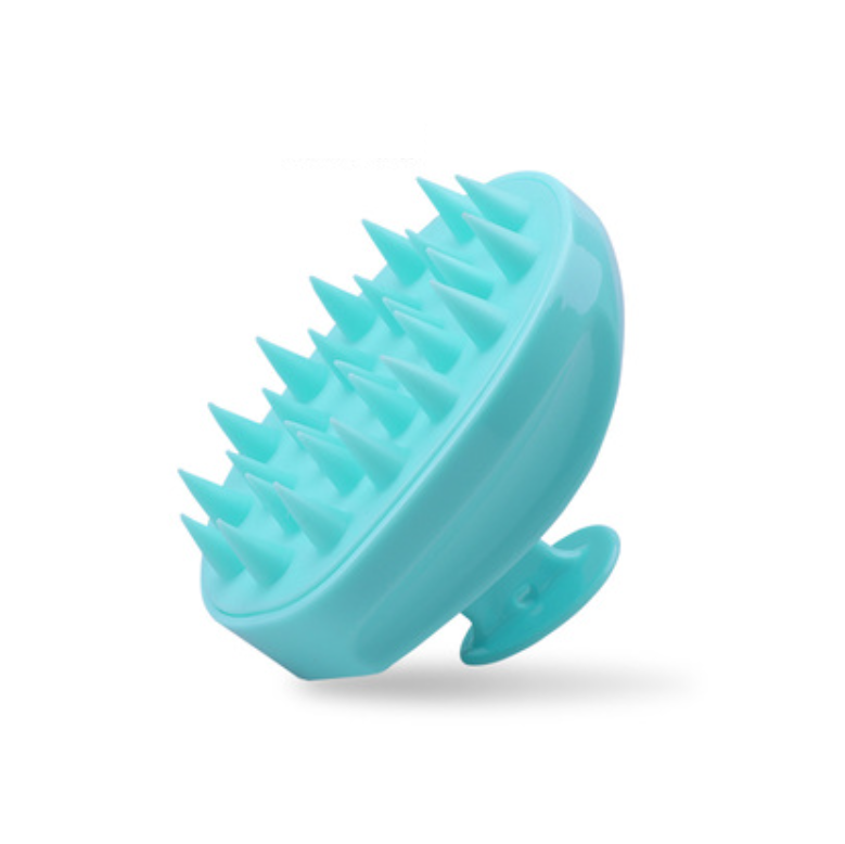 New hair shampooing, anti-itching and scratching brush, hair shampooing comb (model 02 cyan)