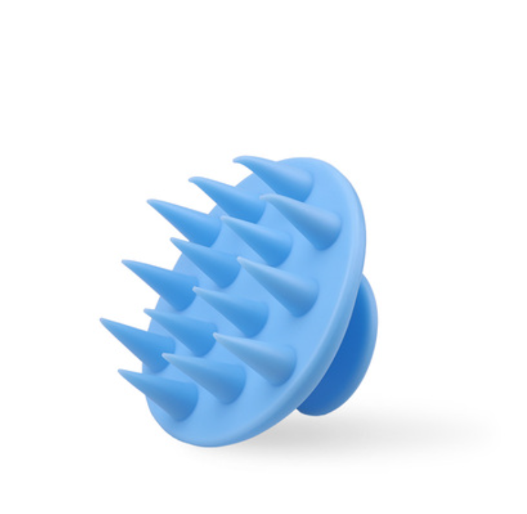 New shampoo and anti-itch scratching brush, hair shampoo comb (01 blue)