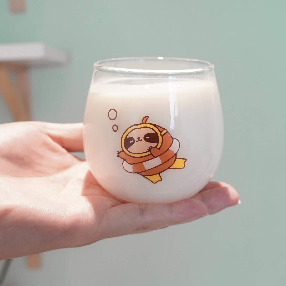 再睡5分鐘-蛋型玻璃杯-小咖