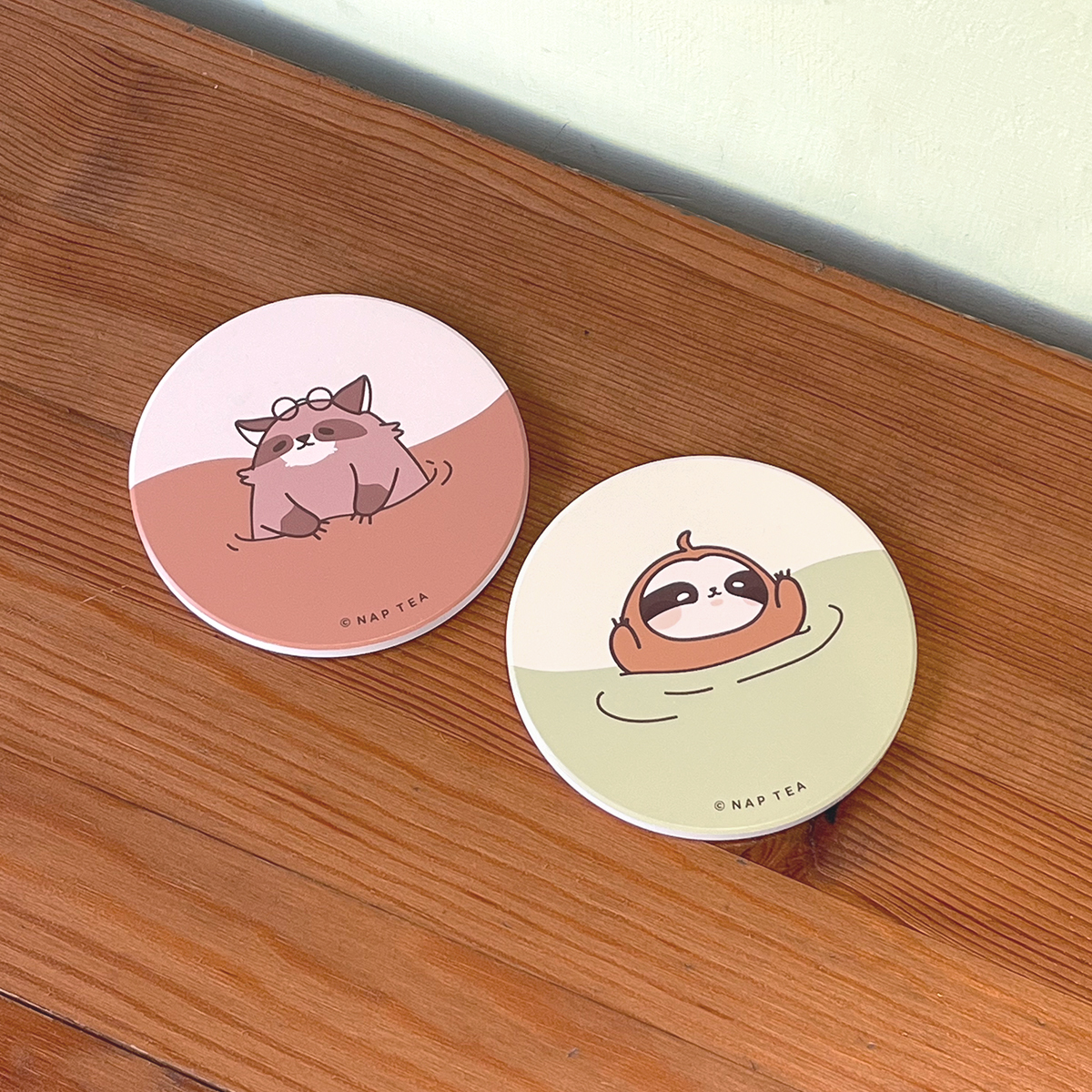 再睡5分鐘-陶瓷杯墊-小咖