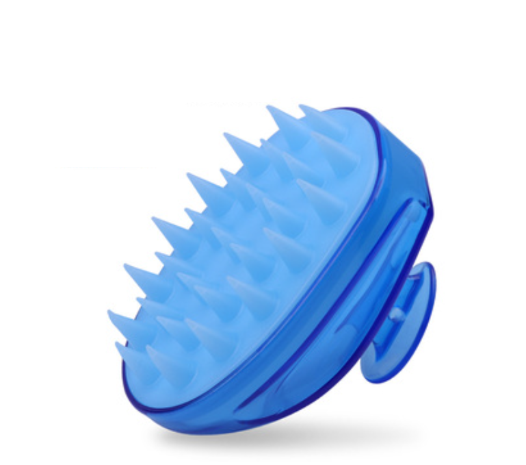 New shampoo and anti-itch scratching brush, hair shampoo comb (02 model blue)