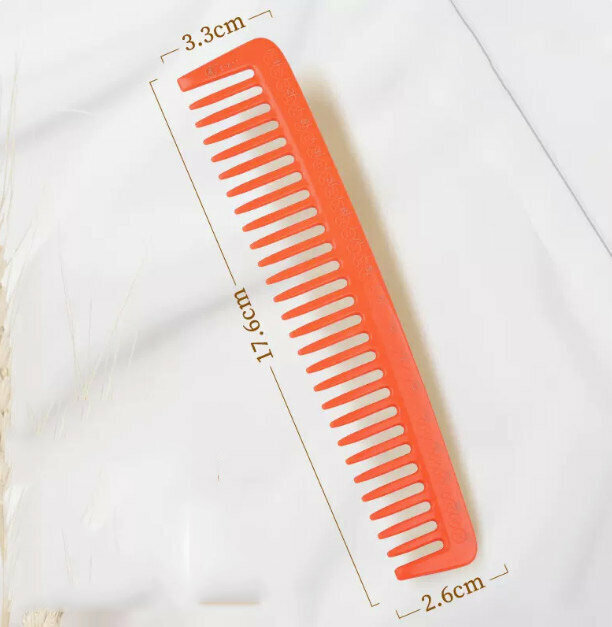 New professional hair comb (S-811 (orange) scaled wide-tooth dual-purpose comb)