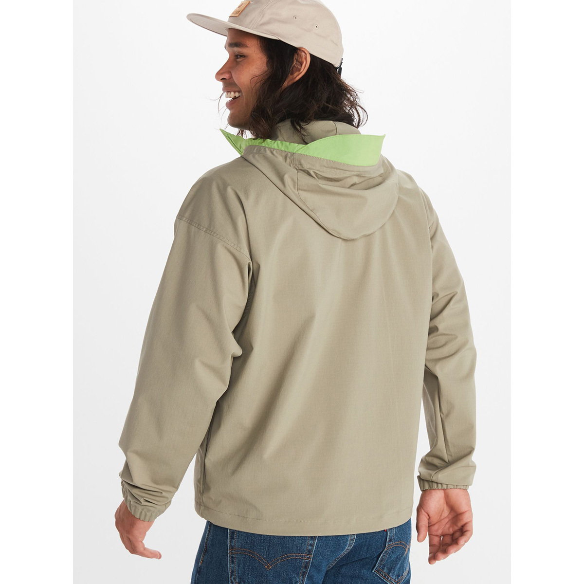 Marmot Men's '96 Active Anorak 男款半門襟防風連帽外套 M14193-21543 Vetiver [HappyOutdoor]