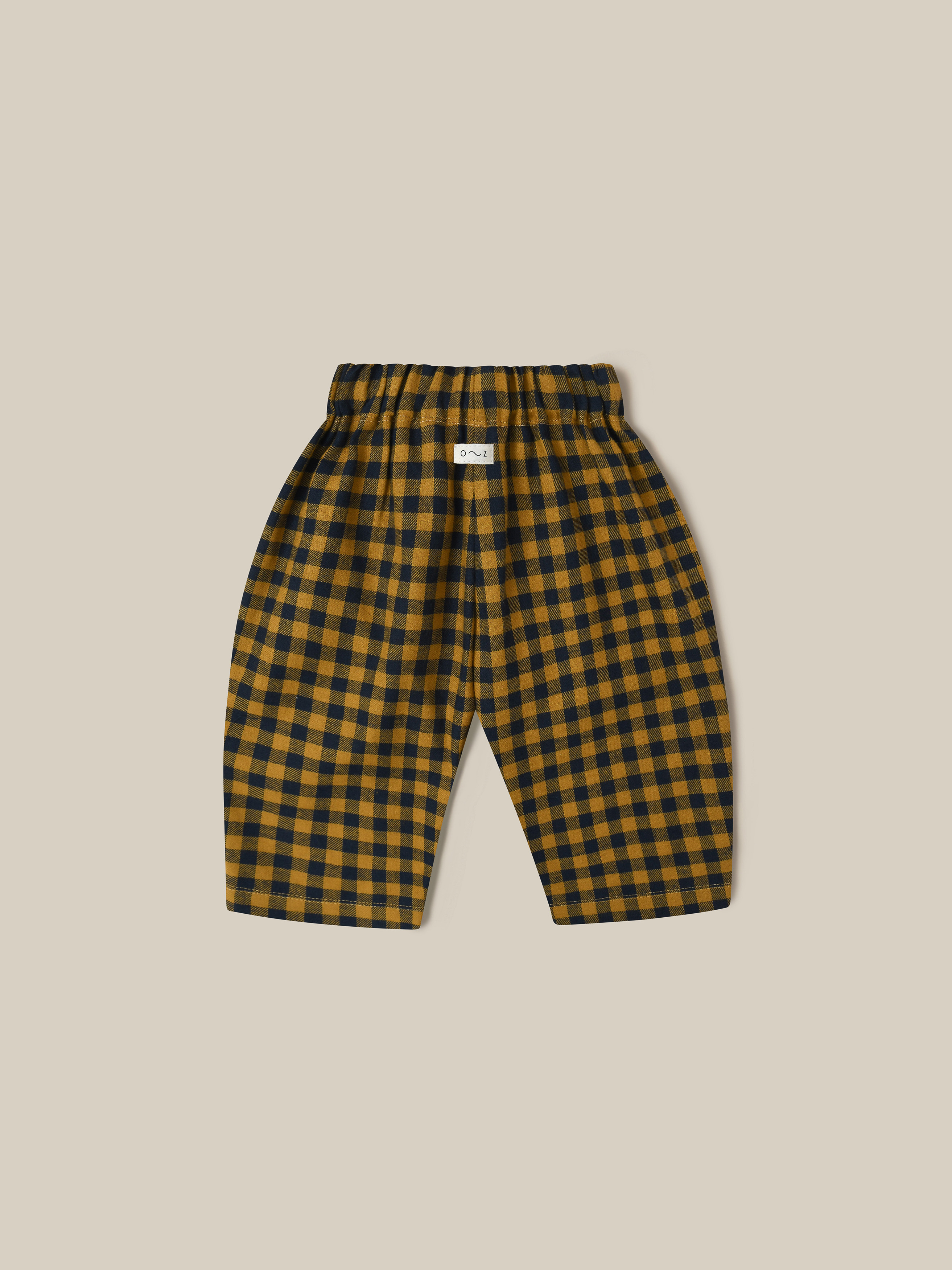 ボトムス organic zoo Gingham Traveller Pants 23AW Gingham Traveller Pants, Brown - Organic Zoo Pants | Maisonette