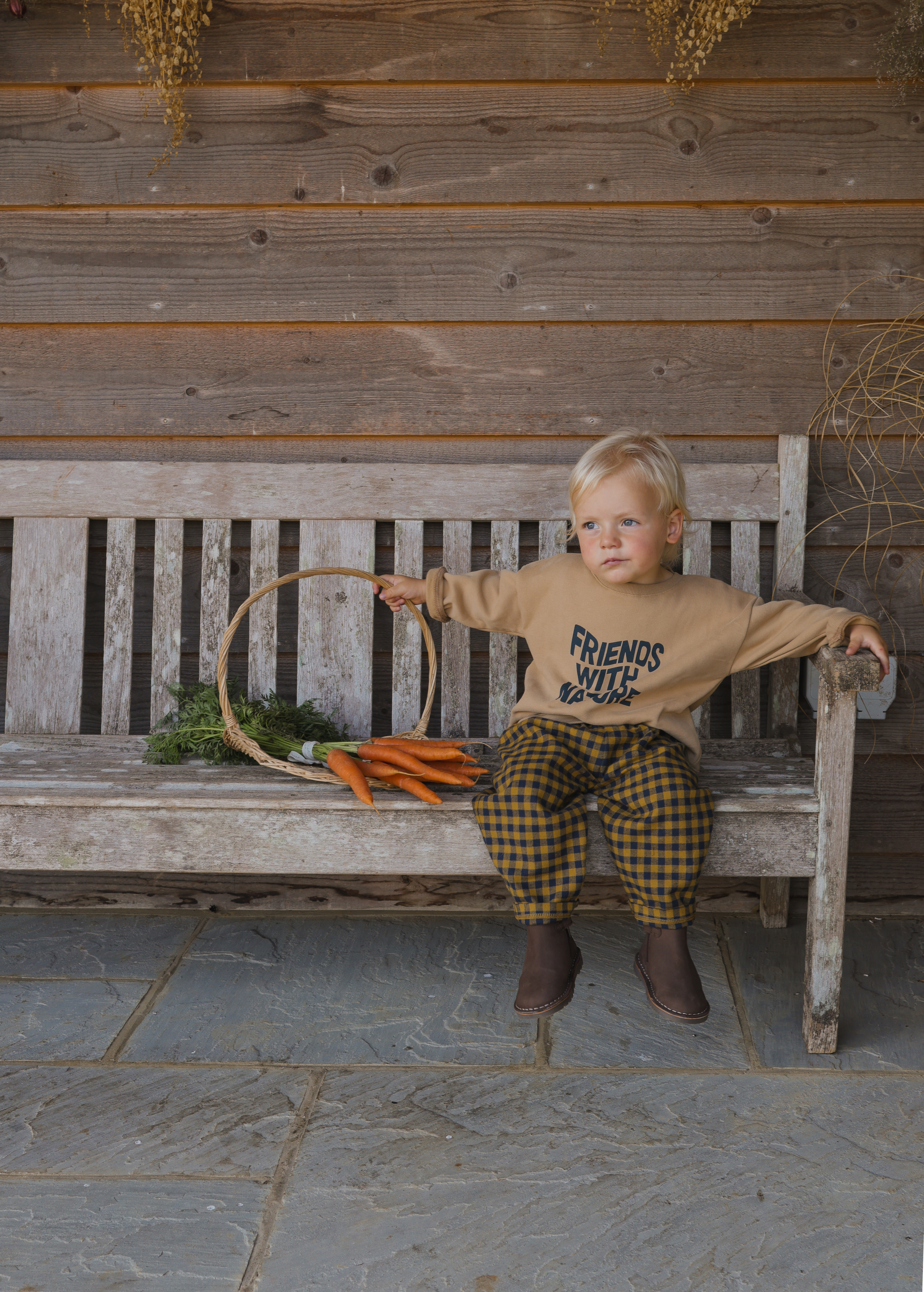 OrganicZOO ベビーパンツ / Gingham Traveller Pants
