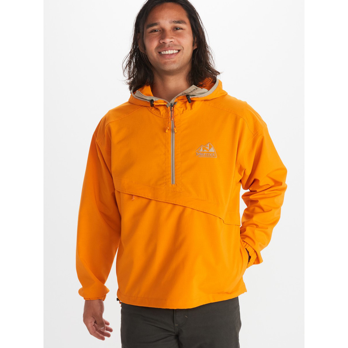 Marmot Men's '96 Active Anorak 男款半門襟防風連帽外套 M14193-21524 Orange Pepper [HappyOutdoor]