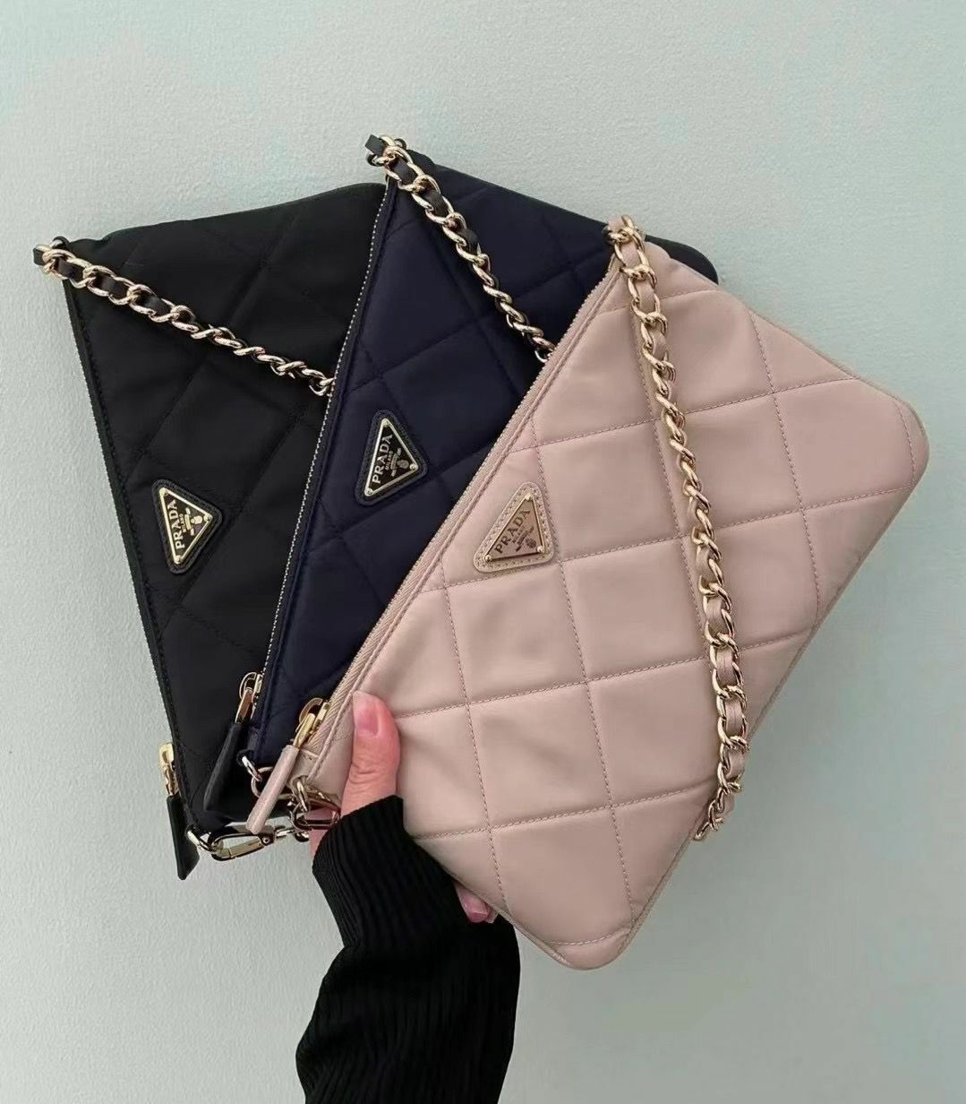 PRADA 繡格Hobo🎉1Nl054腋下包