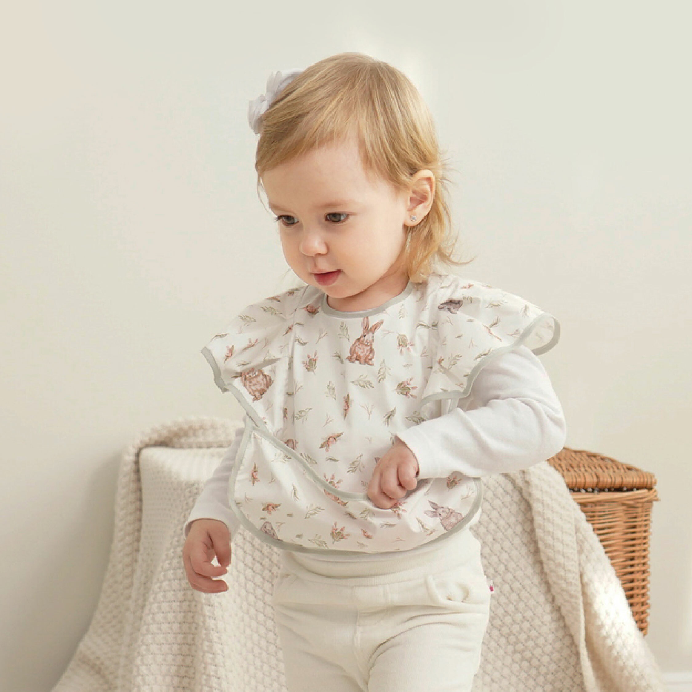 【JS0345】手繪插圖翅膀防髒圍兜(兩入一組)＊三款