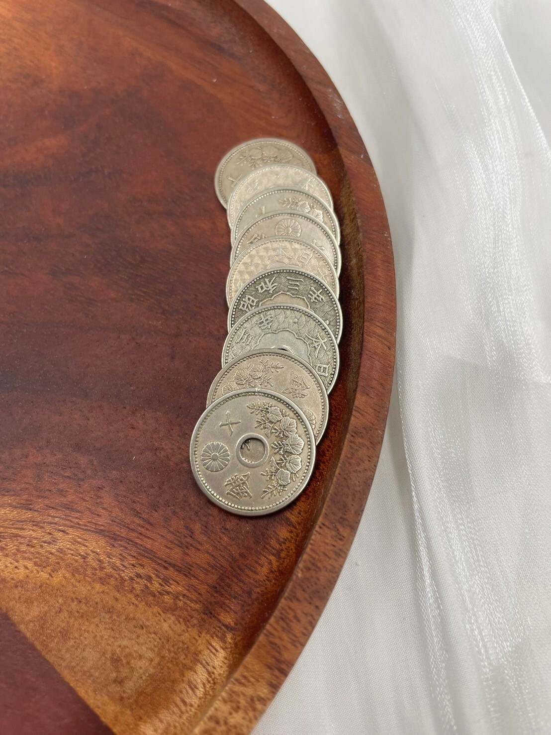 十錢-昭和錢幣(銀)直徑2.3cm