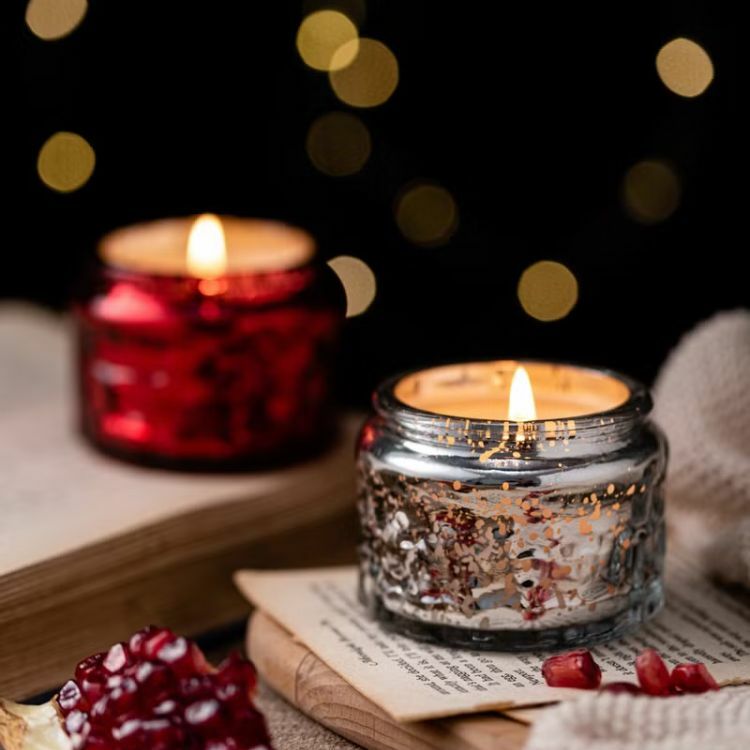 【保庇BOBEE】滿天星魔法 許願星空香氛蠟燭240g-藍色玻璃罐