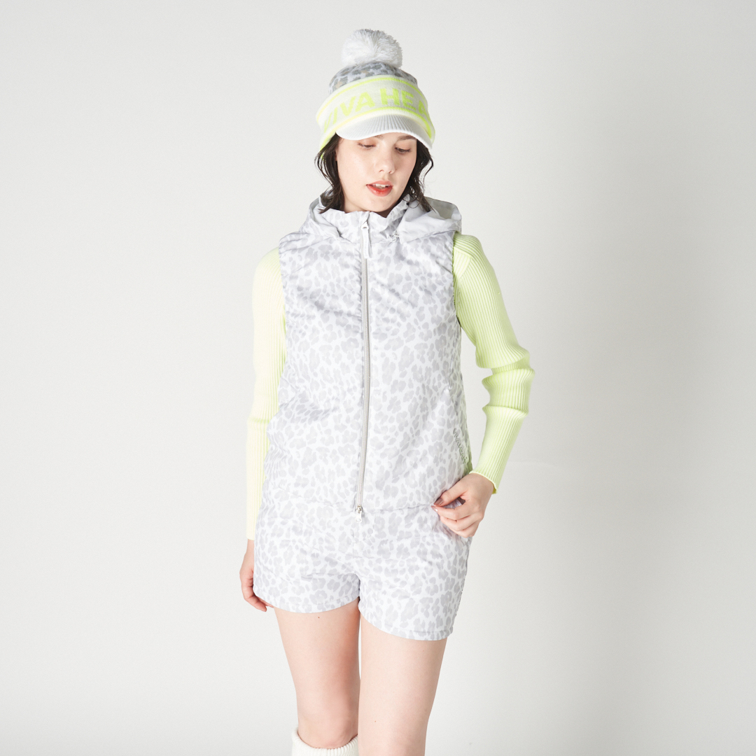 女士-保暖豹紋背心