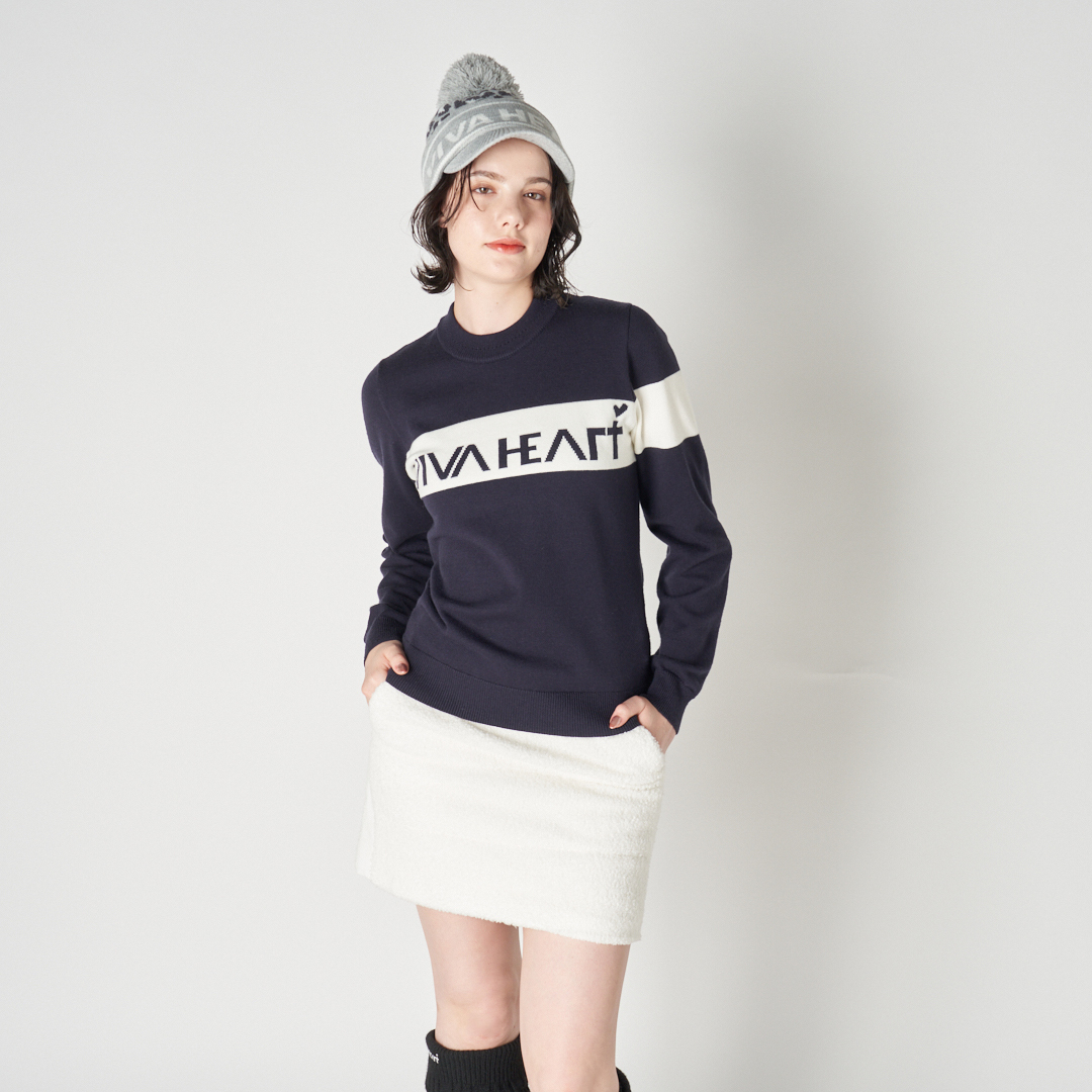 女士-logo長袖針織衫