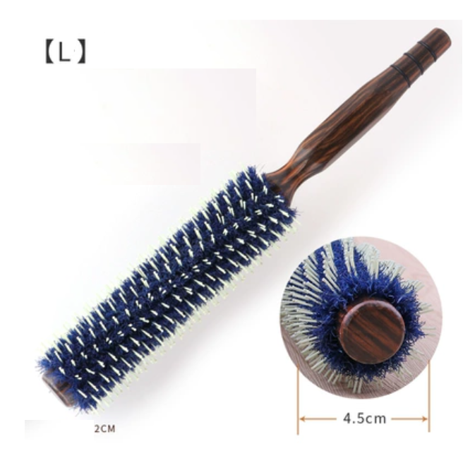 新款美發卷發梳 造型梨花頭木梳（L碼）