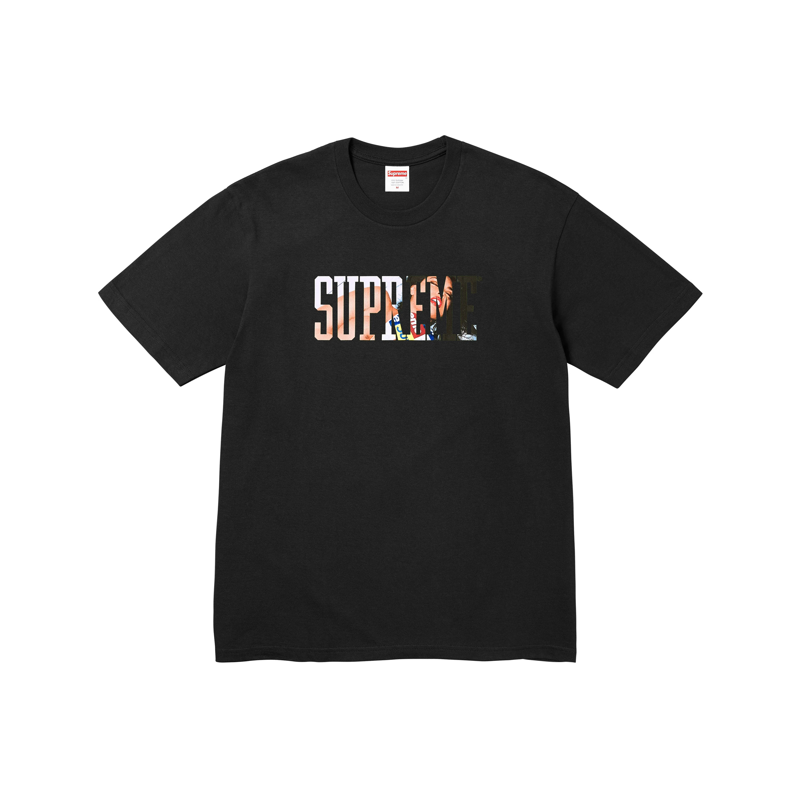 -(B3c03)-SUPREME COLLEGIATE TERA PATRICK TEE 24FW 黑色/深藍-FW24T19