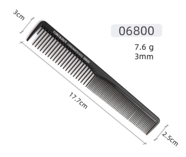 New anti-static hairdressing fine-toothed comb (04 model black)