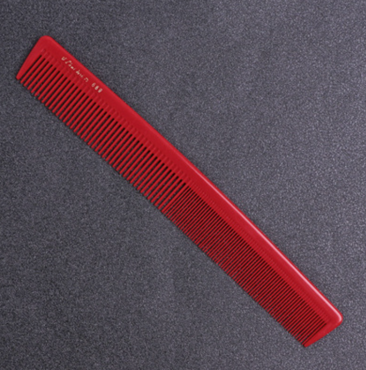 新款發型師專用時尚理發梳（紅色 尺寸：20.5cm*2.5cm*2.7cm）