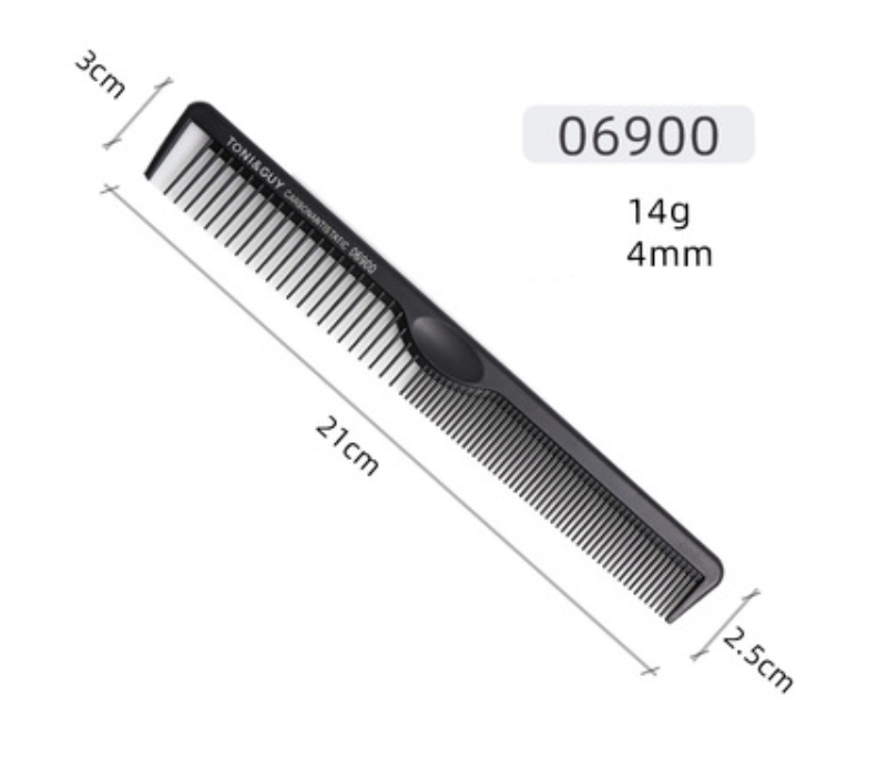 New anti-static hairdressing fine-toothed comb (06 black)