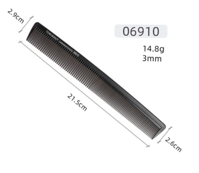 New anti-static hairdressing fine-toothed comb (07 model black)