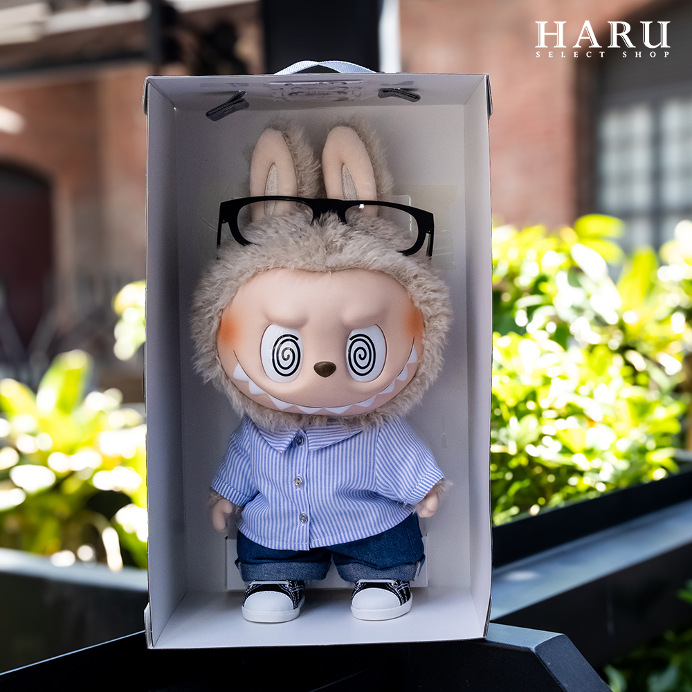 POP MART Labubu 泡泡瑪特 THE MONSTERS FLIPWITH ME 夏日浪 四種眼睛可轉換 搪膠毛絨公仔 40CM