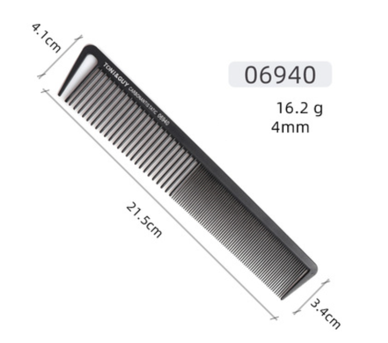 New anti-static hairdressing fine-toothed comb (11 styles black)