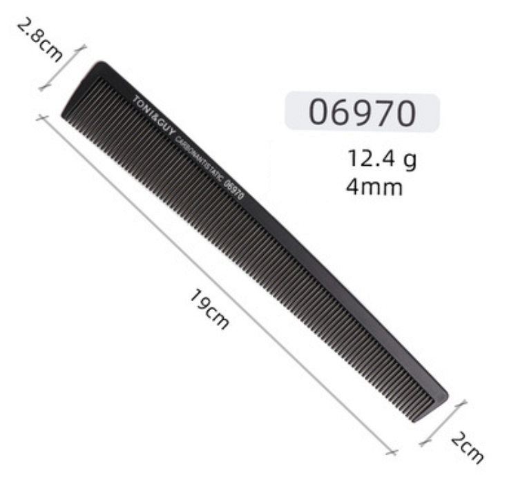 New anti-static hairdressing fine-toothed comb (12 styles black)