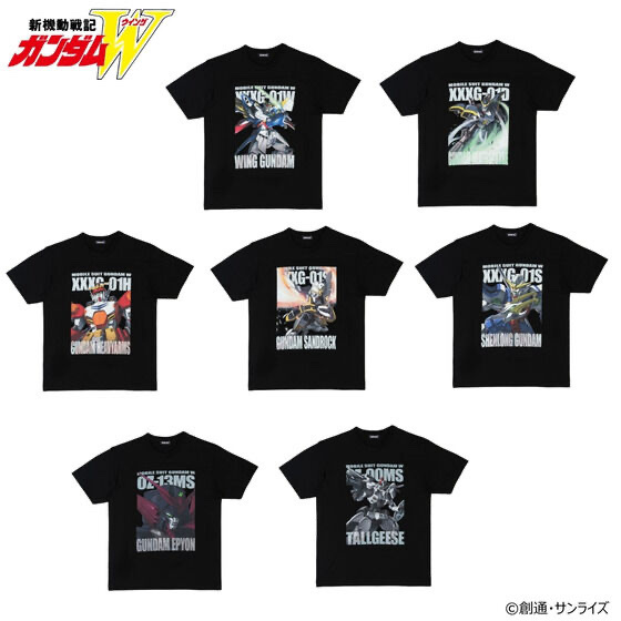 232729 Pbandai 預訂 2025/8月 新機動戦記ガンダムW フルカラーTシャツ （全7種）