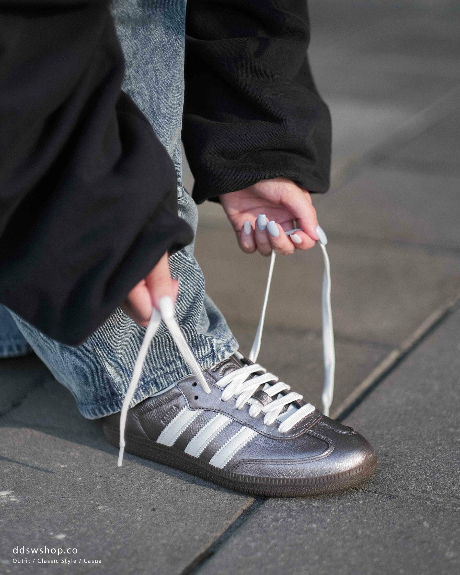 "調貨“ Adidas Originals Samba OG 金屬皮革 暗紫 JI4219 黑銀JI4218